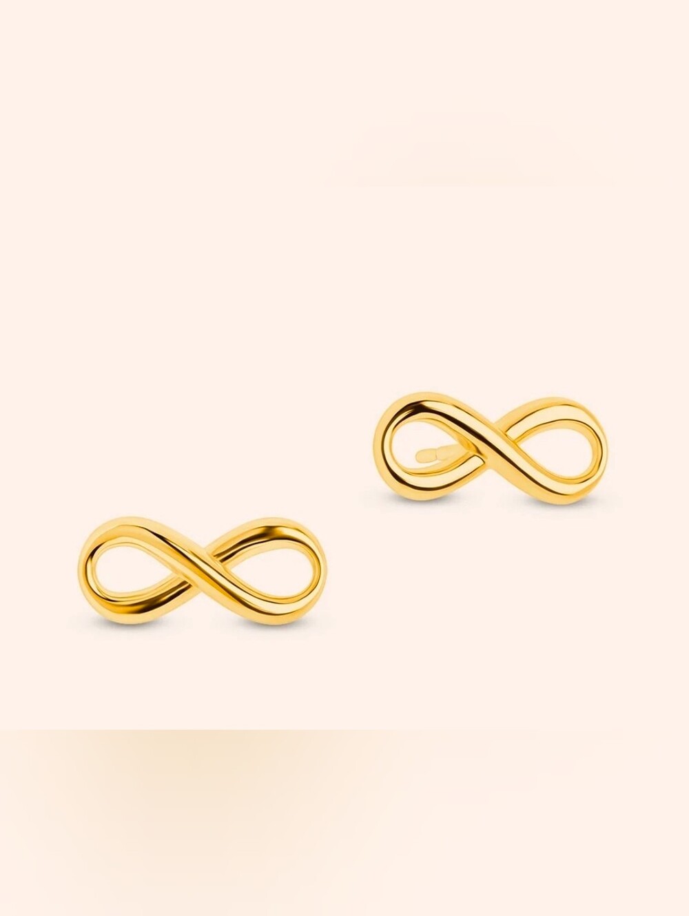 $8 Each Or Bundle 5/$20 Gold Infinity Stud Earrings